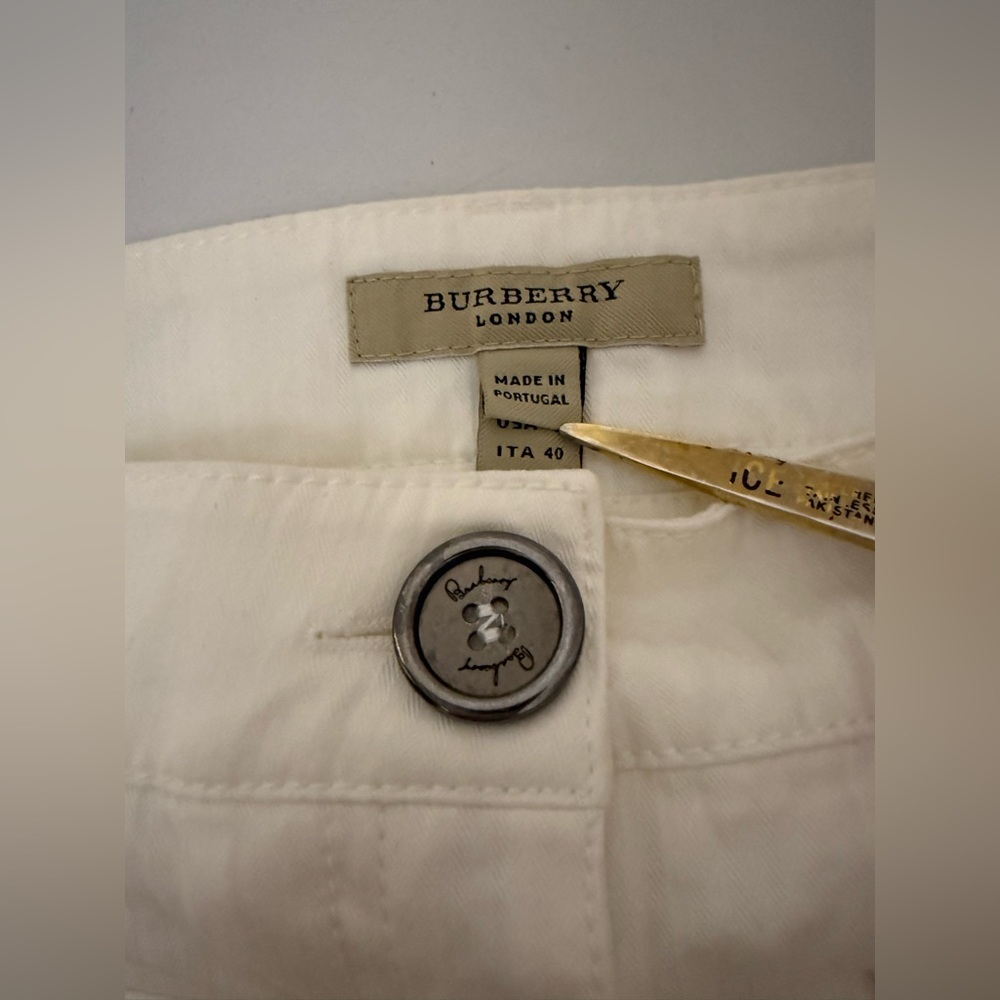 Burberry White‎ Mini Skirt Women’s Size 6 - Picture 3 of 8